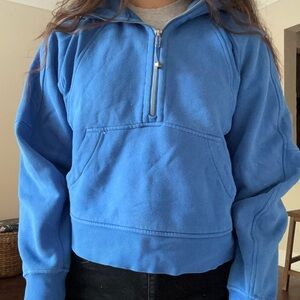 lululemon athletica Blue Quarter-Zip Women's Sweatshirt